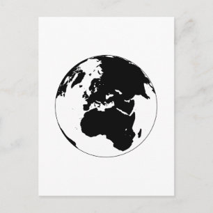 Globe Postkarte
