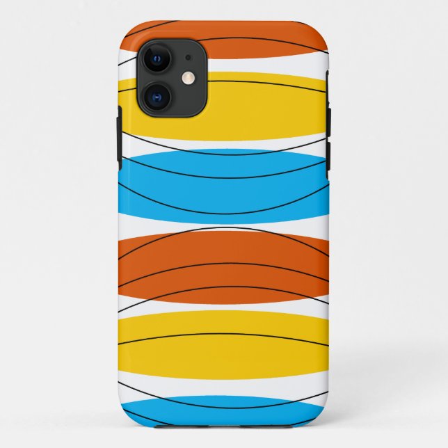 Globe Stripe iPhone Gehäuse Case-Mate iPhone Hülle (Rückseite)
