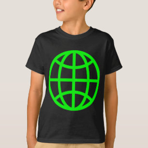 Globe-Symbol - grün T-Shirt