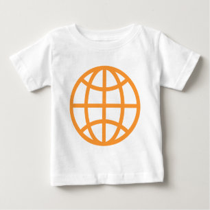 Globe-Symbol - Light Orange Baby T-shirt