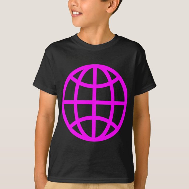Globe Symbol - Magenta T-Shirt (Vorderseite)