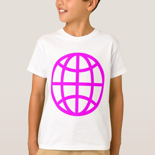 Globe Symbol - Magenta T-Shirt (Vorderseite)