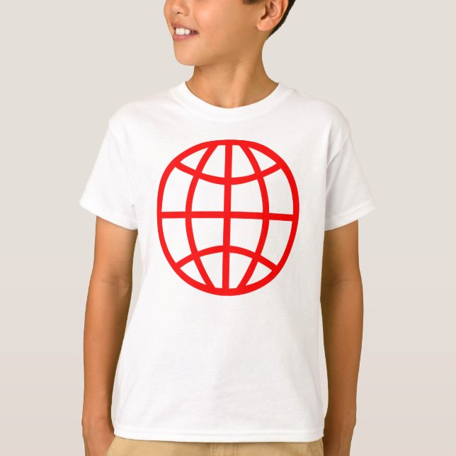 Globe-Symbol T-Shirt (Vorderseite)