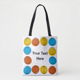 Globe-Text über Tasche, orange hinten Tasche