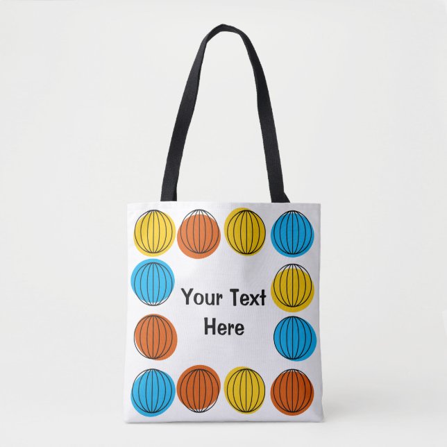 Globe Text überall auf der Tasche blau hinten (Vorderseite)