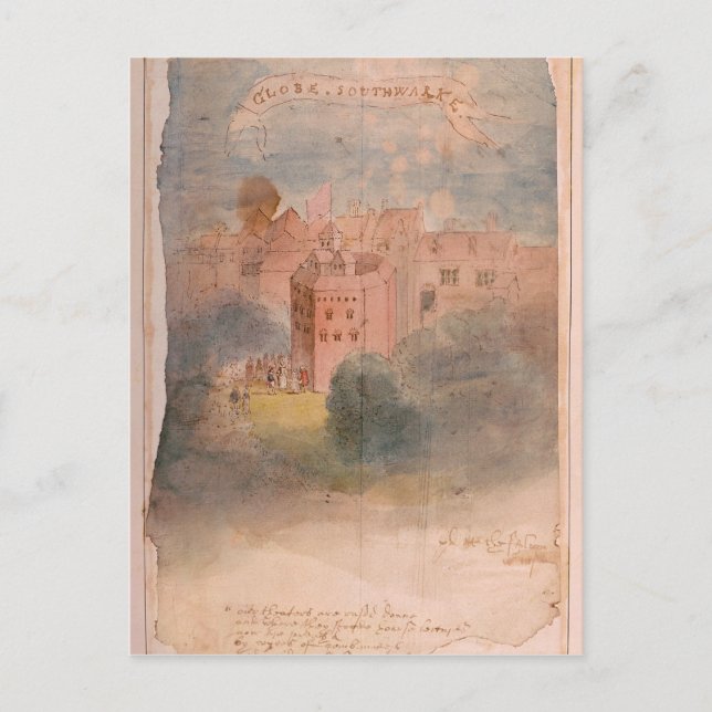Globe Theater, Southwark Postkarte (Vorderseite)