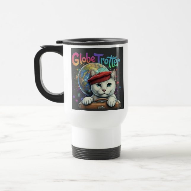 "Globe Trotter" Tasse de café de voyage (Gauche)