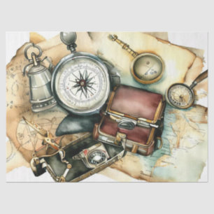 "Globetrotter's Essential: Abenteuer warten" Seidenpapier