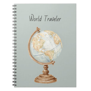 Globus Welt Reisender Notizblock