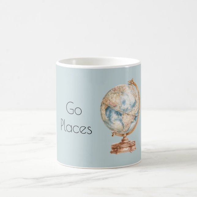 Globus Welt Reiseziele Kaffeetasse (Mittel)
