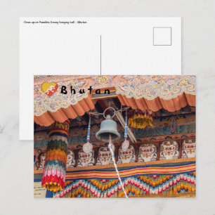 Glocke im Punakha Dzong - Bhutan, Himalaja, Asien Postkarte