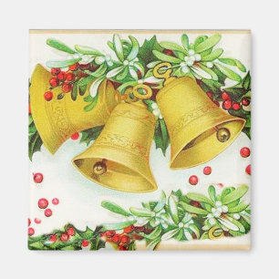 Glocken des Vintagen Weihnachtsmagnet Magnet