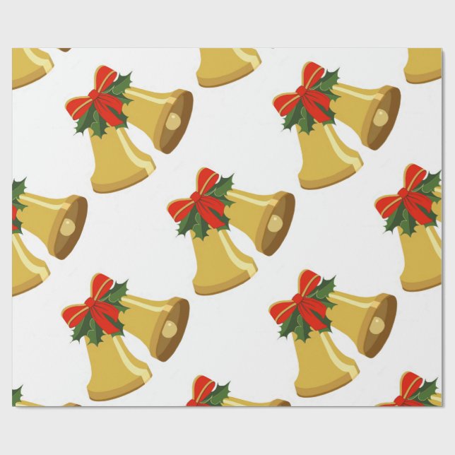 Glocken klingeln geschenkpapier (Flach)