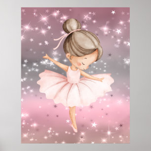 Glockenballerina Tänzerin Leinwand Poster
