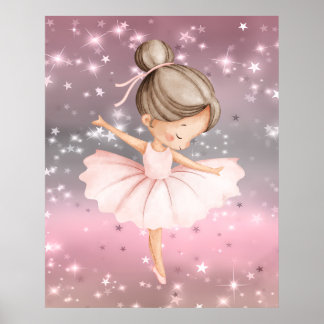 Glockenballerina Tänzerin Leinwand Poster