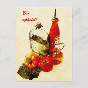 Glockenpfeffer und Öle Bonbon Appetit Postkarte
