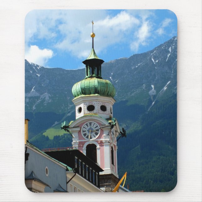Glockenturm in Innsbruck Mousepad (Vorne)