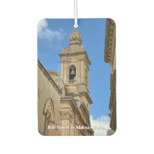 Glockenturm in Mdina, Malta. Autolufterfrischer