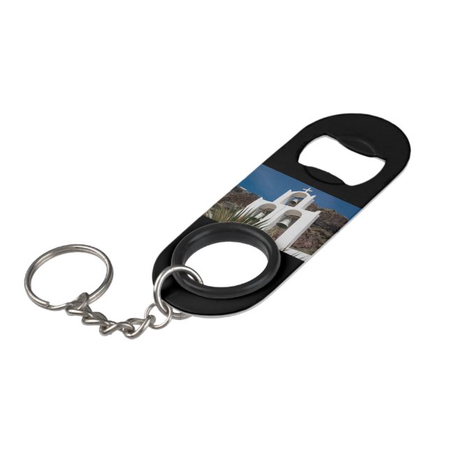 Glockenturm Mini Flaschenöffner (Vorderseite Schrägansicht)