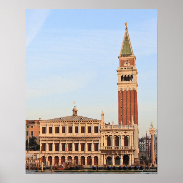 Glockenturm, Piazza San Marco, Venedig Poster (Vorne)