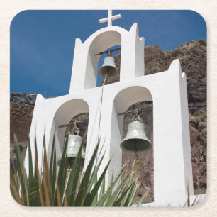 Glockenturm Rechteckiger Pappuntersetzer