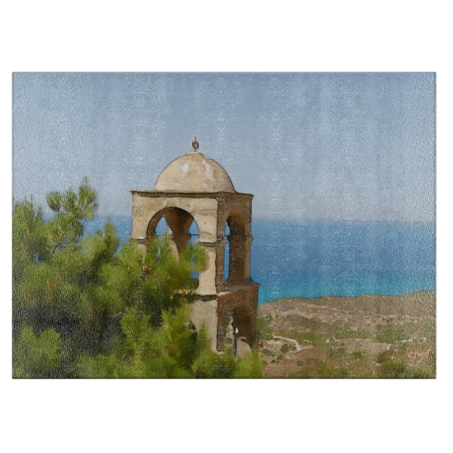 Glockenturm Schneidebrett (Vorderseite)