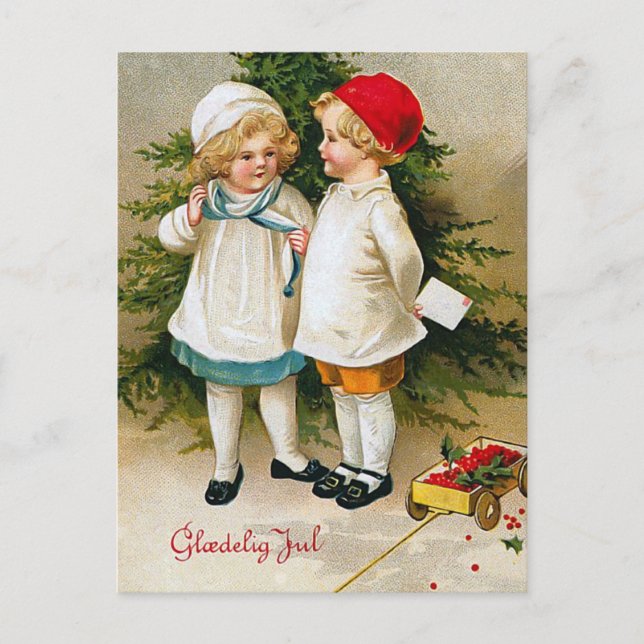"Gloedelig Jul" Postkarte (Vorderseite)
