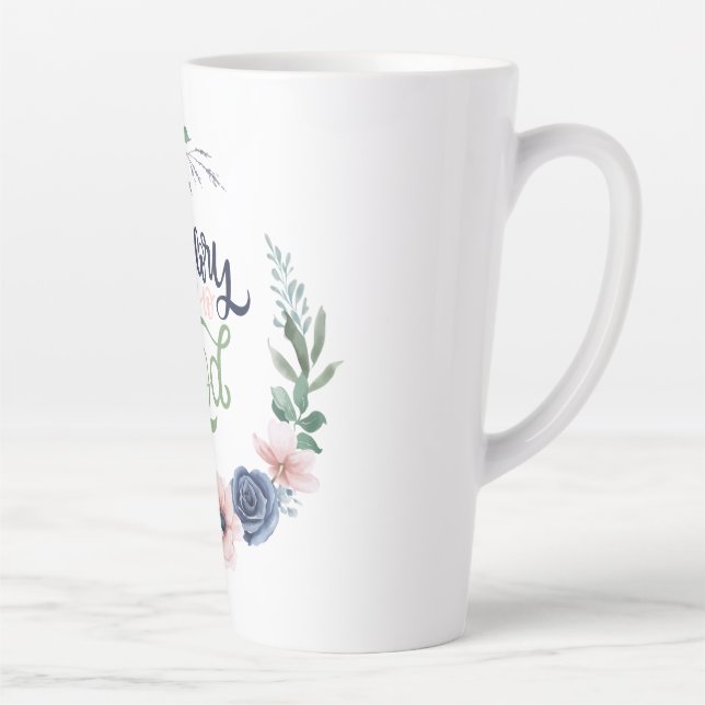 Gloire à Dieu La Bible inspire foi Latte Mug (Droite)