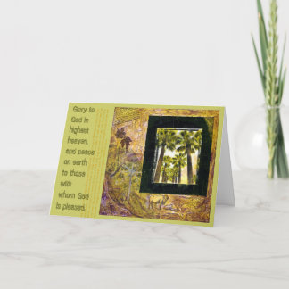 Gloire à la carte de Noël de Dieu