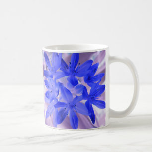 Gloire De La Mug Bleue Chockante De Neige