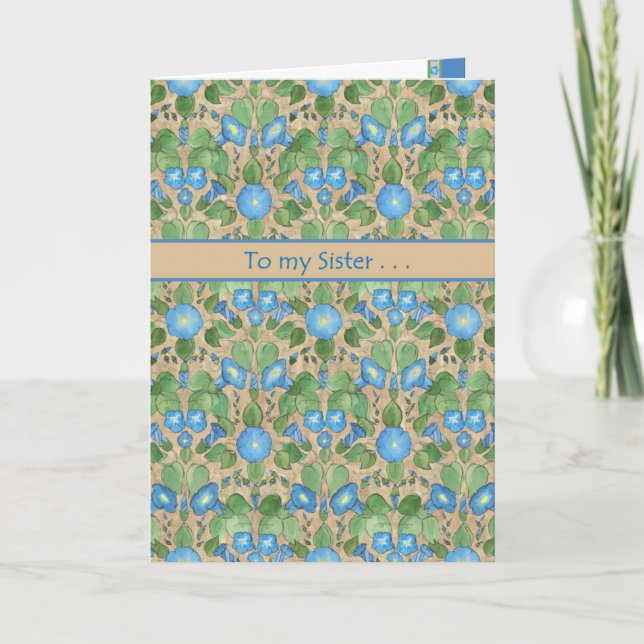 Gloire du matin Septembre Carte d'anniversaire, So (Devant)