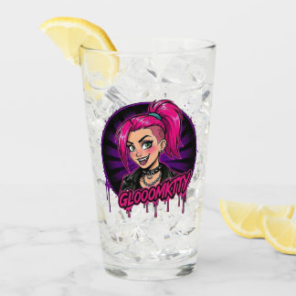 Gloomkitty-Glas-Tasse Glas