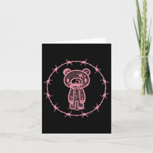 Gloomy Bear Der ungezogene Grizzly Rbed Draht Krei Karte