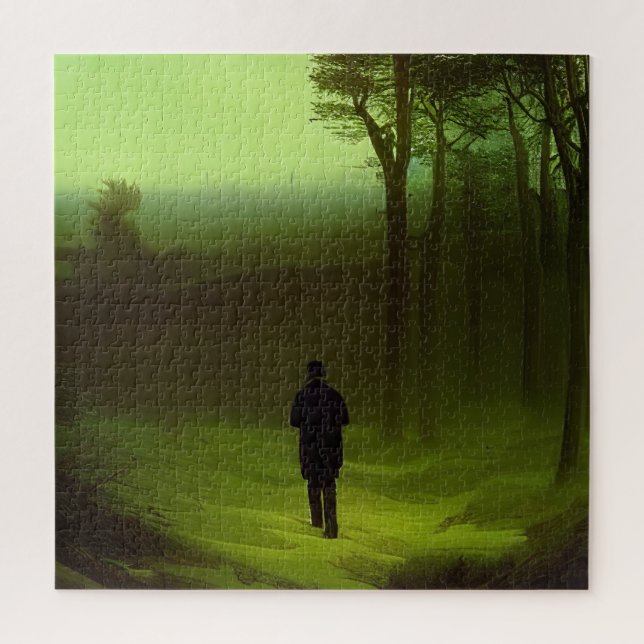 Gloomy Green Forest Painting (Vertikal)