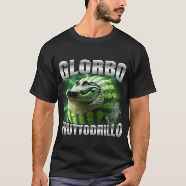 Glorbo Fruttodrillo Cursed Meme Mashup  T-Shirt (Vorderseite)