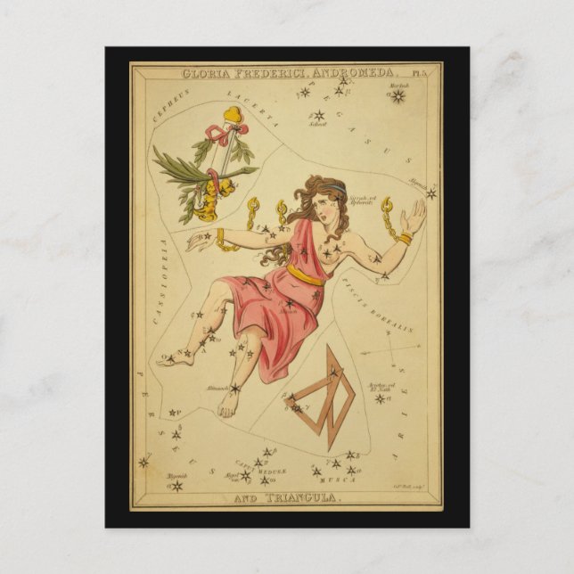 Gloria Frederici, Andromeda und Triangula Postkarte (Vorderseite)