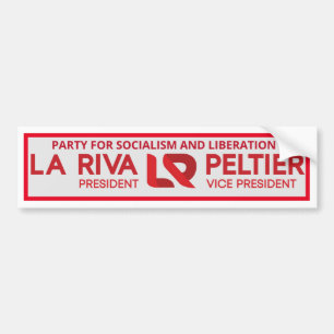 Gloria La Riva / Leonard Peltier 2020 Autoaufkleber