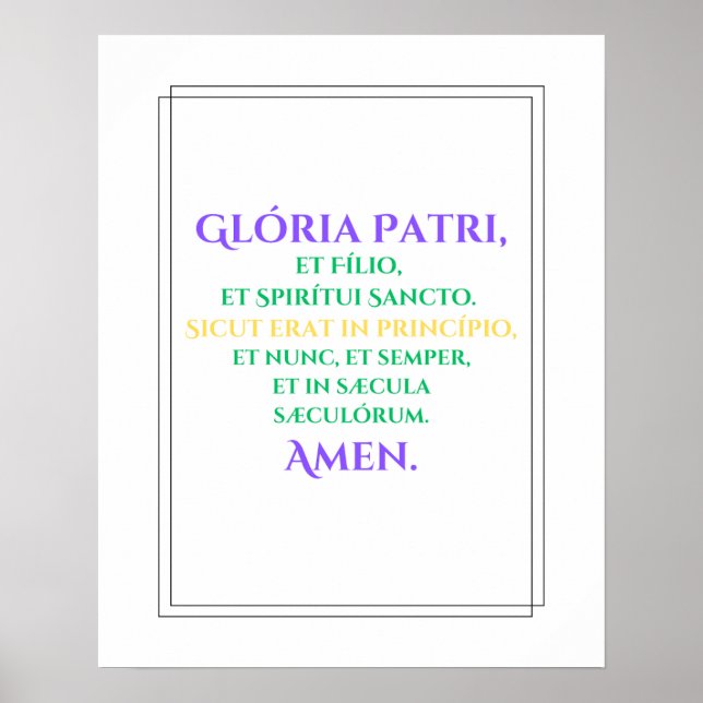 Gloria Print Poster (Vorne)