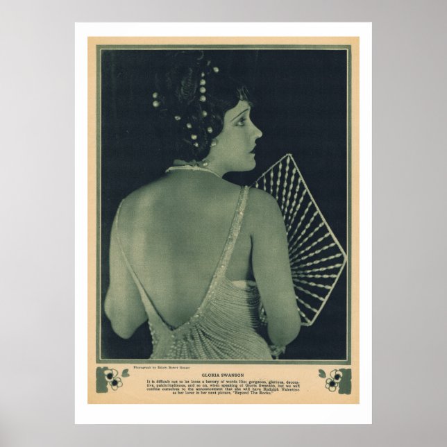 Gloria Swanson 1922 Poster (Vorne)