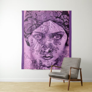 Gloria Swanson in der Lavendel Wandteppich