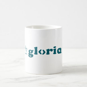 Gloria Typographie Café Mug