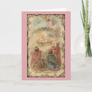 Gloria Victorian dans Excelsis Deo carte de Noël