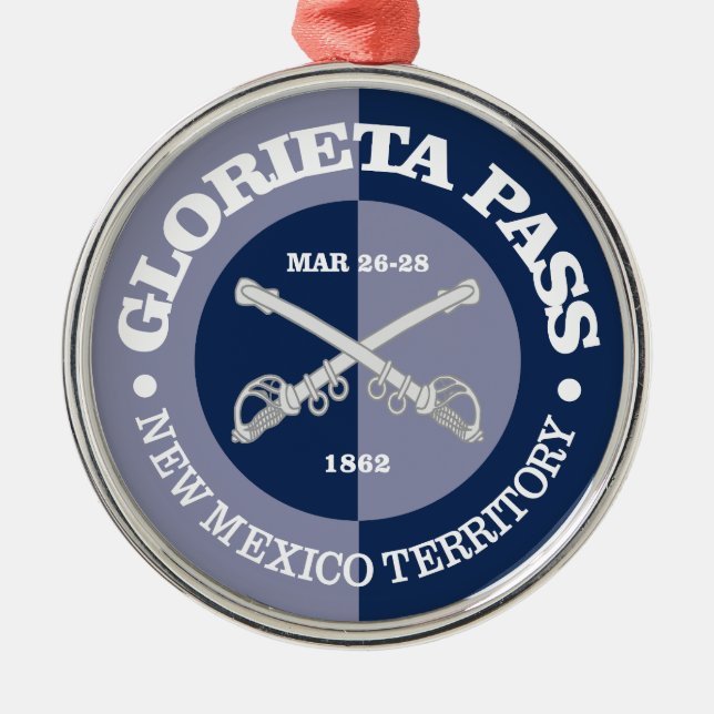 Glorieta Pass (B&G) Ornament Aus Metall (Vorne)