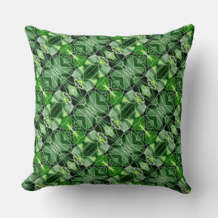 Glorieux oreiller Abstrait Motif vert