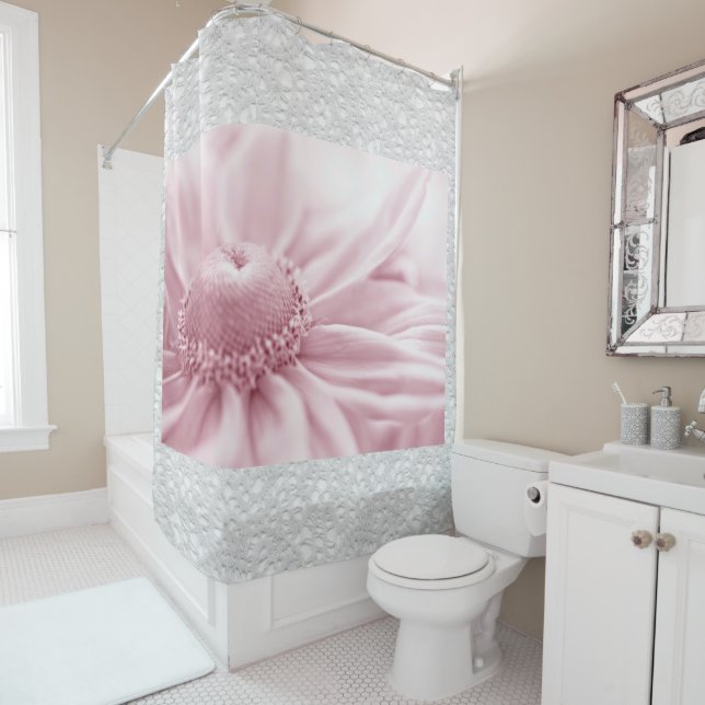 Gloriosa Daisy rideau de douche Macro (En situation)