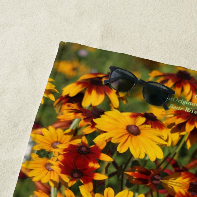 Gloriosa Gänseblümchen, großes Muster Strandtuch (Beispiel)