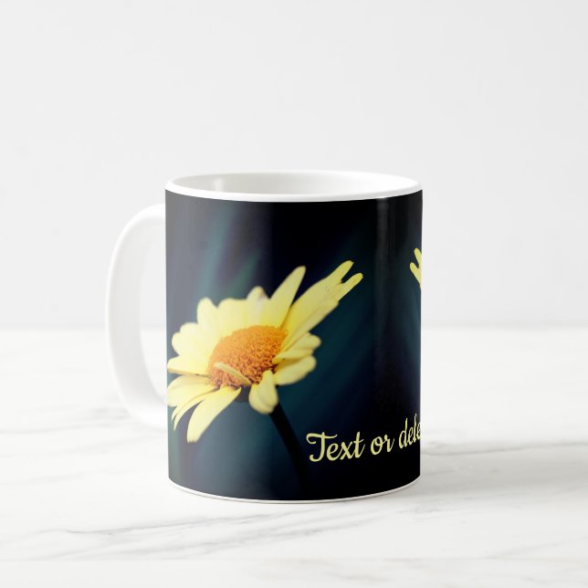 Glorious Daisy Blume Personalisiert Kaffeetasse (Vorderseite Links)