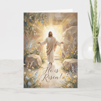 Glorious He is Risen Easter Card Karte