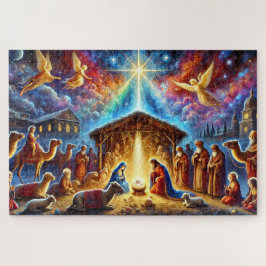 Glorious Nativity Scene Christmas Manger Story