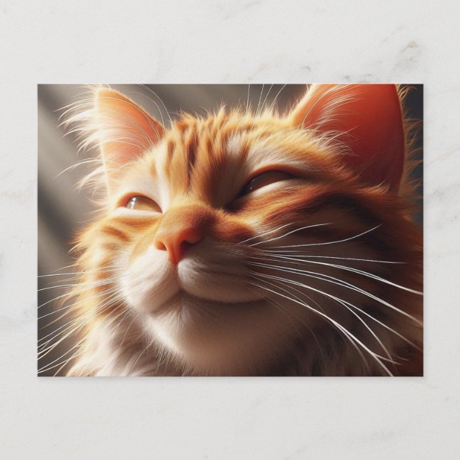 Glorious Orange Cat! Postkarte (Vorderseite)